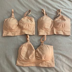 Set of 3 Kindred Bravely Pumping Nursing Bras